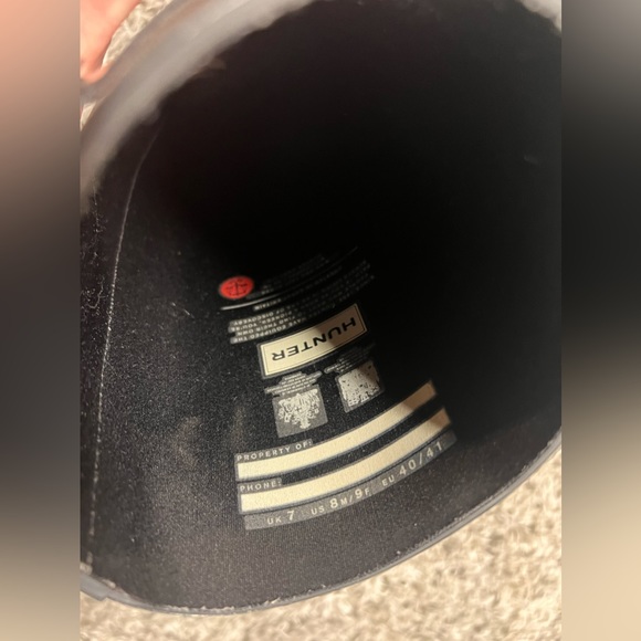 Tall black hunter rain boots - Picture 7 of 7